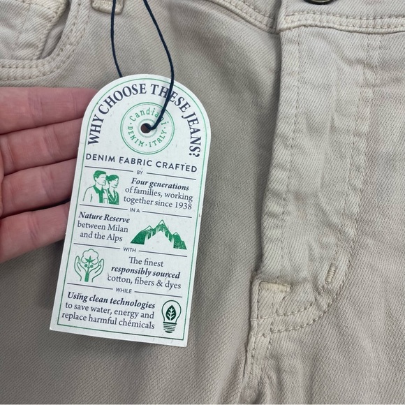 Candiani Denim Handmade in Italy Classic 5 pocket Tan Jeans Chino Style Pants 30 - Picture 7 of 13
